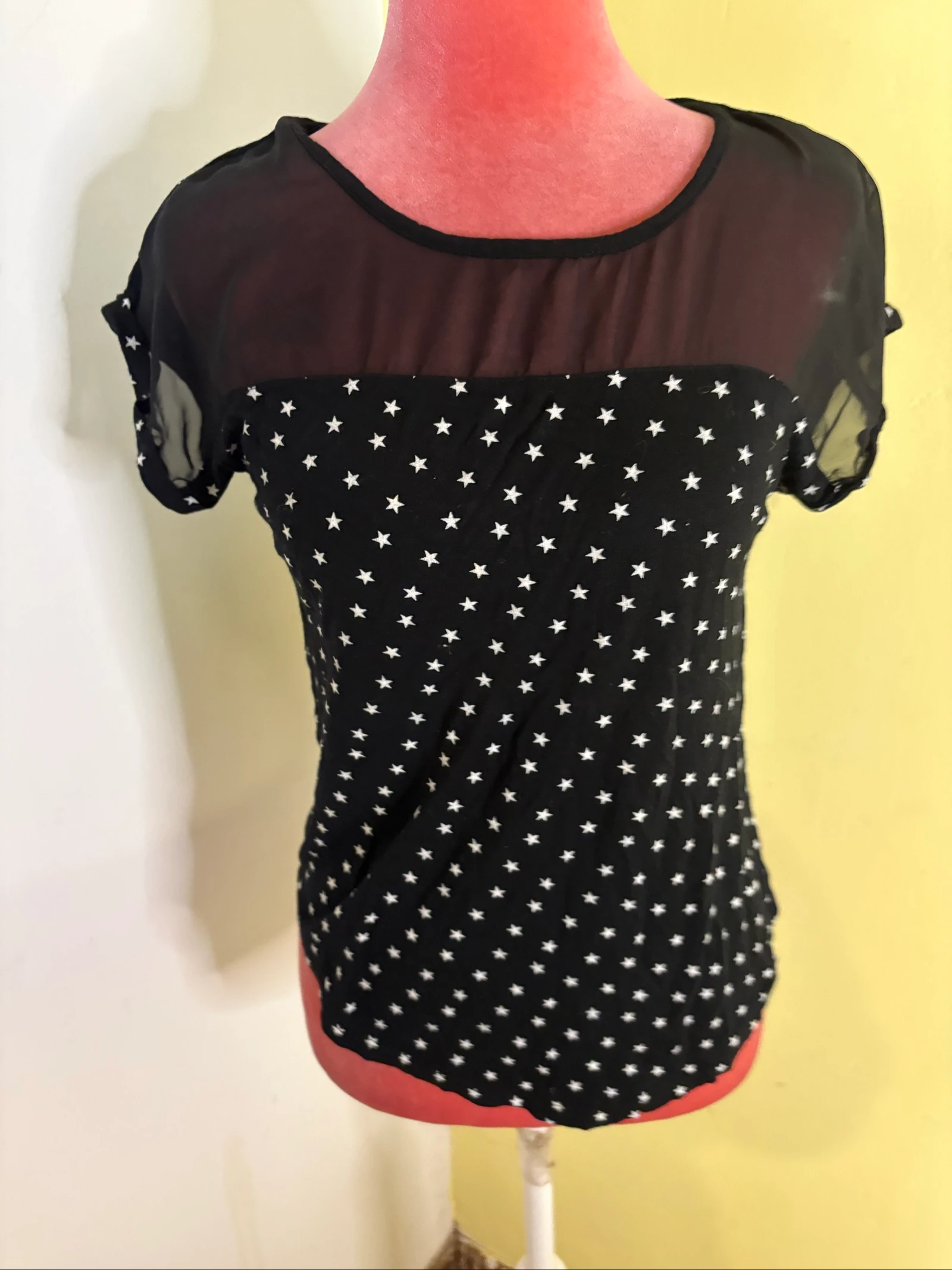 Blusa  Estrelada con Tul – photo 3